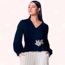 Blusa Ana Peplum - Moda Casual Chic