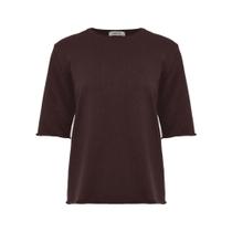 Blusa Anselmi Básica Manga Rolinho - 013782 Blusa Anselmi Básica Manga Rolinho - 013782