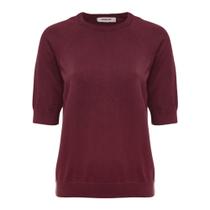 Blusa Anselmi Feminina Tricot Canelada Gola Redonda - 013980 Blusa Anselmi Feminina Tricot Canelada Gola Redonda - 013980