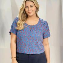 Blusa antúrio cor rosa tamanho G2 (50)
