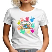 Blusa Apoio Educação Inclusiva Camiseta Escola Camiseta