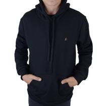 Blusa Applicato Infanto Juvenil Applicato Moletom Preta APT40