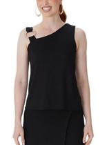 Blusa Assimétrica Malwee 1000132930 Feminina Viscose Stretch T. P/XGG