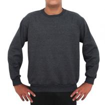 Blusa Avulsa Moletom Liso Haldrys Gola Careca