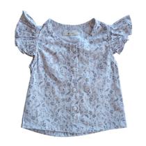 Blusa Awka Dreaming Pajaritos de linho e algodão para mulheres Blusa Awka Dreaming Pajaritos de linho e algodão para mulheres