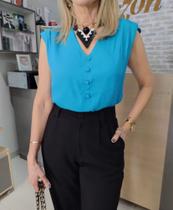 Blusa azul celeste