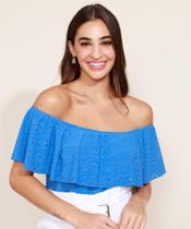 Blusa azul ciganinha a - Strema - Strema Blusa azul ciganinha a - Strema - Strema