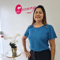 Blusa azul petróleo