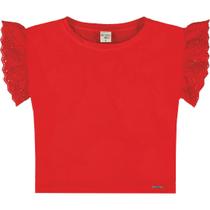 Blusa Babado Laise Meia Malha Tingimento Lavanderia - Have Fun