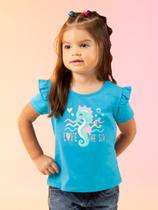 Blusa Babados Com Metalizado Cativa Kids