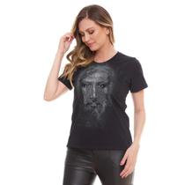 Blusa Baby Look Face de Cristo DV11360