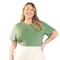 Blusa Baby Look Feminina Camiseta Básica Casual Esportiva Blusa Baby Look Feminina Camiseta Básica Casual Esportiva