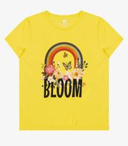 Blusa Baby Look Feminina Estampada Select Amarelo
