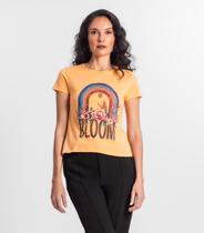 Blusa Baby Look Feminina Estampada Select Laranja