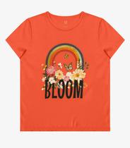 Blusa Baby Look Feminina Estampada Select Laranja