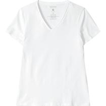 Blusa Baby Look Feminina Gola V Basicamente Ref. 90443