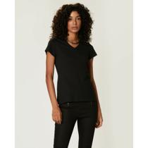 Blusa Baby Look Feminina Gola V Malwee Ref. 47373