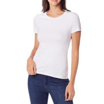 Blusa Baby Look Feminino Lisa Branca- Malwee