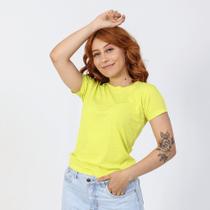 Blusa Baby Look Lisa Feminino Básica Gola Redonda Macio Confortável Dia a Dia