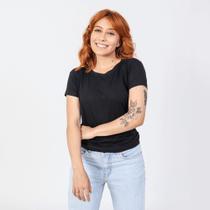 Blusa Baby Look Lisa Feminino Básica Gola Redonda Macio Confortável Dia a Dia