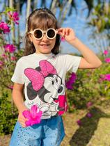 Blusa baby look minnie fofinha strass animê