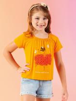 Blusa Bailarina Bordada Cativa Kids