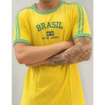 Blusa Bandeira Do Brasil Bordada Retrô