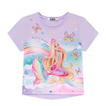Blusa barbie sereia lilás kukiê