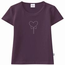 BLUSA BÁSICA 100% ALGODÃO COM APLICAÇÃO DE STRASS Nº 8