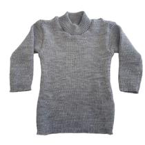 Blusa Básica Cacharrel de Tricô Cinza Claro Tricô Kids