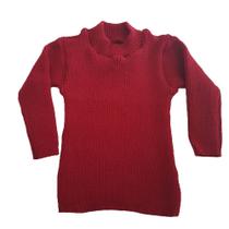 Blusa Básica Cacharrel de Tricô Vermelho Tricô Kids