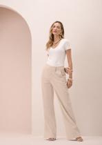 Blusa Básica Canelada Feminina Curtinha Lunender 00390