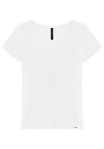 Blusa Básica Canelada Manga Curta Lunender 400 Blusa Básica Canelada Manga Curta Lunender 400