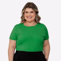 Blusa Básica Canelado Light Plus Size