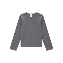 Blusa Básica Cinza Brandili Blusa Básica Cinza Brandili