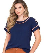 Blusa Basica Com Detalhes Modus E Manias