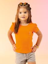 Blusa Básica Com Strass Cativa Kids