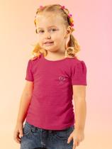 Blusa Básica Com Strass Cativa Kids