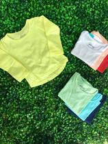 Blusa Basica Fem Manga Longa Diversos