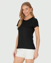 Blusa Básica Feminina Baby Look Em Algodão MALWEE