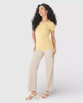 Blusa Básica Feminina Decote Redondo Em Viscose Stretch Malwee Ref:.1000079410 (79410)