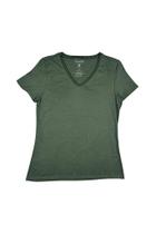 Blusa Básica Feminina Decote V em Algodão com Fio de PET Reciclado - Malwee