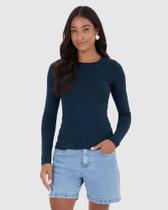 Blusa Basica Feminina Gola redonda manga longa - Malwee 549