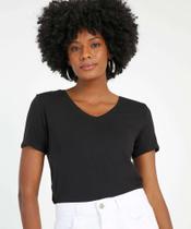 Blusa Básica Feminina Manga Curta Marisa-78322