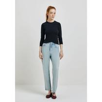 Blusa Básica Feminina Manga Longa Com Elastano - Preto Hering Blusa Básica Feminina Manga Longa Com Elastano - Preto Hering