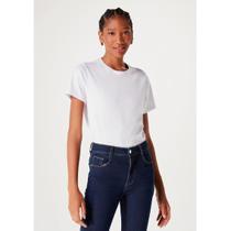 Blusa Básica Feminina Regular World - Branco Tamanho G Hering