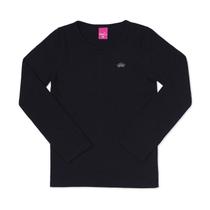 Blusa Básica Infantil Menina Manga Longa Cotton TMX