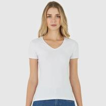 Blusa Basica Malwee Elastano Manga Curta Feminina Adulto 1000004502 Preto