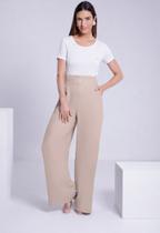 Blusa Básica Manga Curta em Malha com Lapela LUNENDER 00354