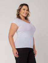 Blusa Basica Manga Curta Plus Size